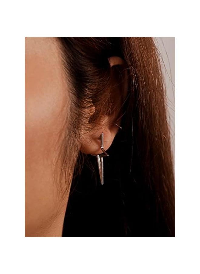 Arabest - Dangling Spike Star Earrings, Y2k Gothic Punk Grunge Emo Jewelry,  Gifts for Her - Image 1