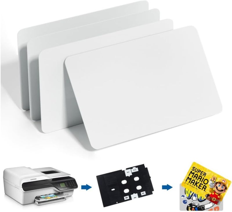 Timeskey NFC 20 بطاقة PVC قابلة للطباعة بالحبر NFC بطاقات NTAG215 NFC قابلة للطباعة ومتوافقة مع طابعات Epson وCanon الحبرية، بطاقة فارغة CR80، طباعة مضادة للماء على الوجهين، متوافقة مع Amiibo وTagMo من TimesKey - Image 1