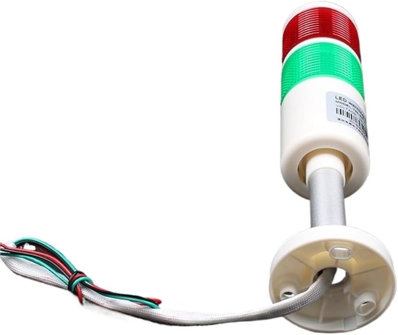 Industrial Stack Alarm Light Red Green LED Lamp DC12 24V Flash Light with Base - Image 5