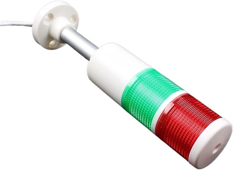 Industrial Stack Alarm Light Red Green LED Lamp DC12 24V Flash Light with Base - Image 4