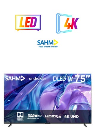 75 Inch 4K Ultra HD Smart LED TV, Android 13, Frameless Design, Mirror Molded, Electronic Sharing, HDMI, USB, Wi-Fi, Netflix, YouTube | Model Name: SHM-75LPS - pzsku/Z65D3CD8104BE43FC3CFCZ/45/1749037157/8c46ea42-87e5-4999-8b2f-458df085be80
