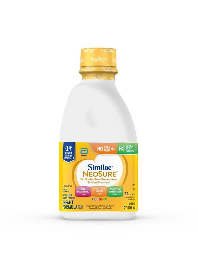 Similac - Similac NeoSure Premature Post-Discharge Infant Formula, Ready-to-Feed Baby Formula, 32-fl-oz Bottle - Image 1