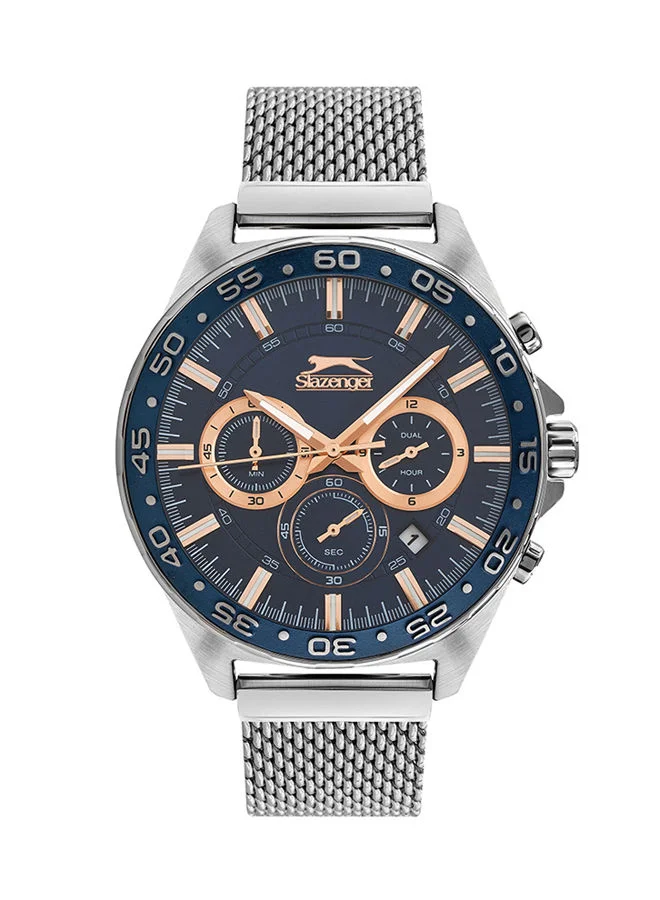 Slazenger Men Multi Function Silver Dial Watch - SL.9.6528.2.02
