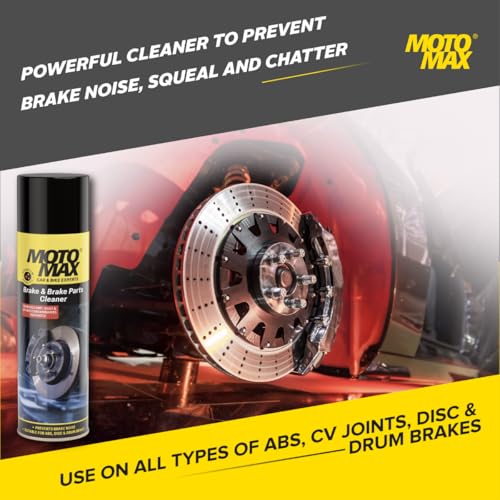 Motomax Brake & Brake Parts Cleaner, 500ml| Remove Dirt, Dust and other contaminants instantly|Prevent noise & chatter|For Disc & Drum Brakes of Two-wheeler, Cars,Machinery, Motor, Commercial vehicles - Image 2