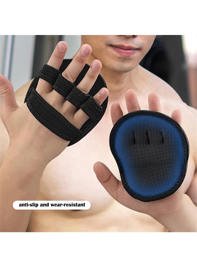 Generic Workout Gloves for Gym, Grip Power Pads Anti-Slip Fitness Gloves, Rubber Padding to Avoid Calluses, Suit for Weight Lifting & Pull-Ups, Black  - Image 2