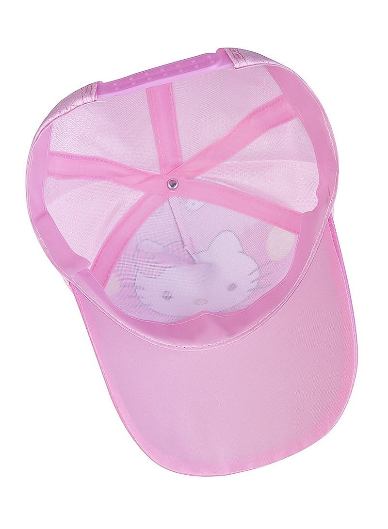 Hello Kitty Hats For Kids Outdoor Cartoon Adjustable Sunnet Hats - Image 4