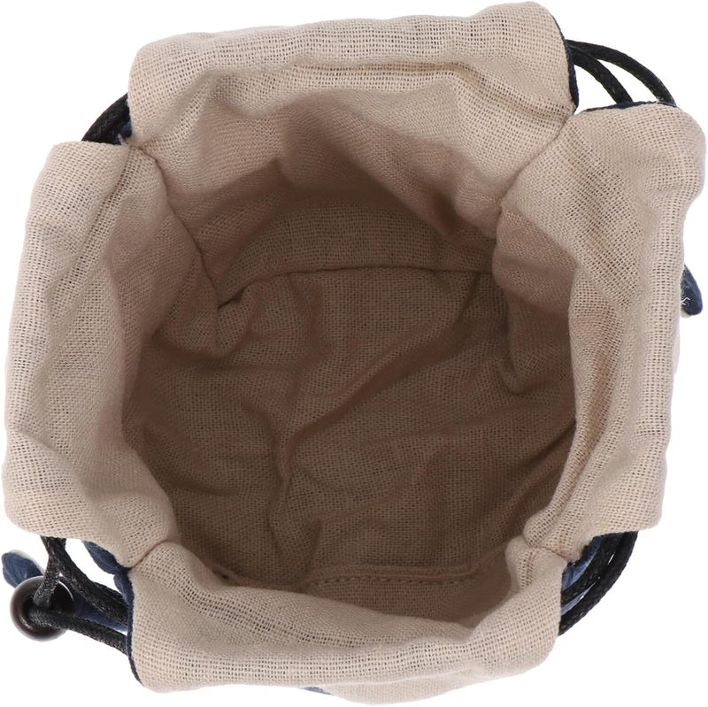 Elegant practical multi-option build OSALADI Portable Cotton Linen Teapot Storage Bag Travel Tea Set Pouch with Drawstring Closure Blue Teaware Organizer for Kung Fu Tea Fault optimized construction - Image 1