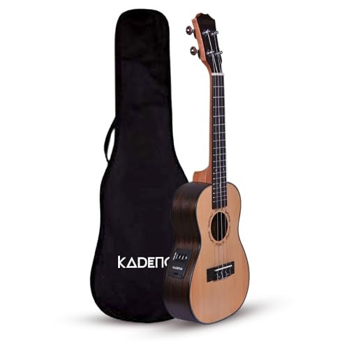 Kadence Ukulele Solid Spruce Top, Rosewood Back With Equalizer (Concert with Bag) - Image 1