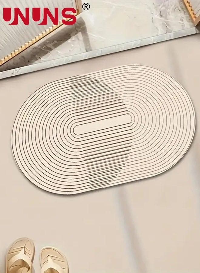 UNUNS 2PCS Absorbent Bath Mat Rug Sets,Quick Drying Mat Silicone Magic Bath Mat Non-slip Floor Rug Rubber Backed For Bathroom Kitchen Shower Sink (40x120+40x60cm,Gray) - Image 5