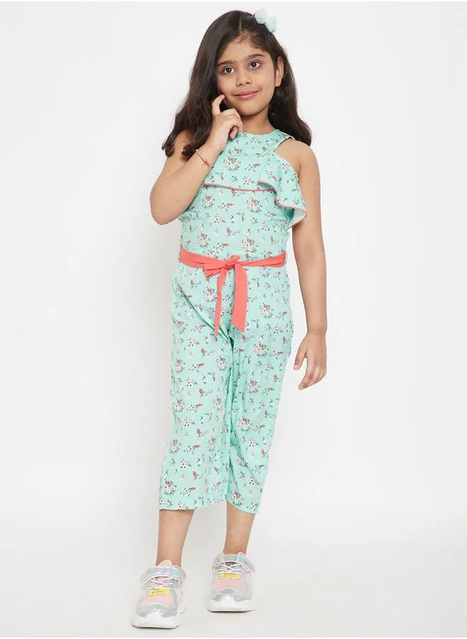 ستايلو بج Flower Print Ankle Length Jumpsuit by Styli