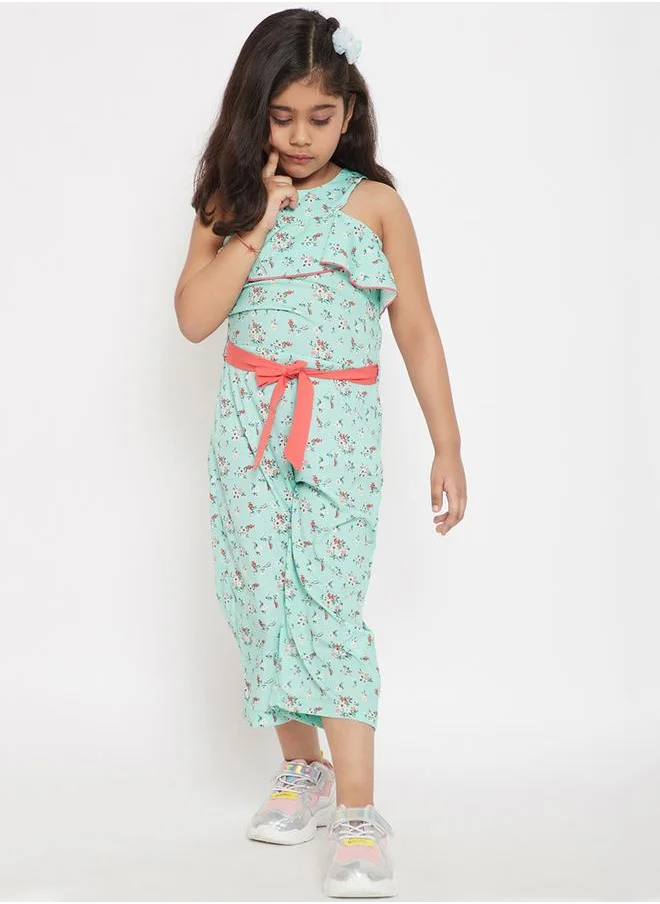 Stylo Bug Flower Print Ankle Length Jumpsuit