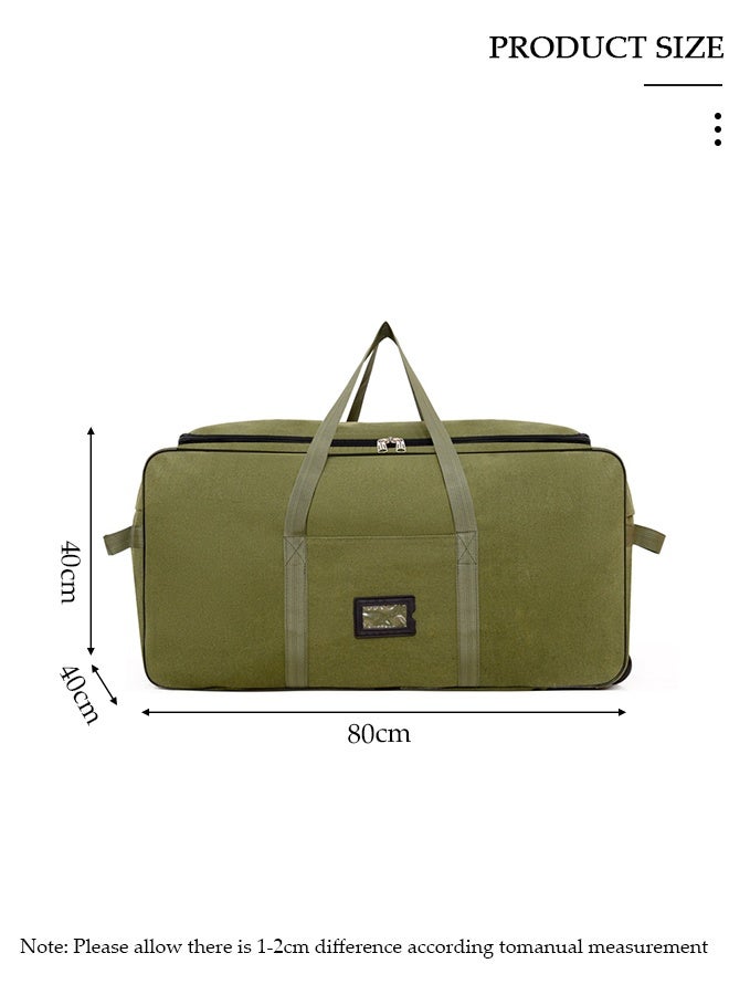 DUNISO Foldable Rolling Duffel Bag with 3 Wheels, Light Weight Travel Duffel bag with Large Loading Capacity, Inch Durable Travel Luggage Bag- Rugged, Collapsible Carry On Luggage Bag for Travel Camping Sports - Image 3