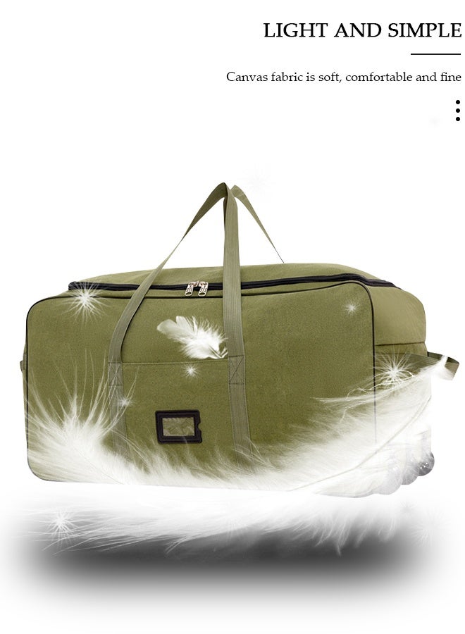 DUNISO Foldable Rolling Duffel Bag with 3 Wheels, Light Weight Travel Duffel bag with Large Loading Capacity, Inch Durable Travel Luggage Bag- Rugged, Collapsible Carry On Luggage Bag for Travel Camping Sports - Image 4