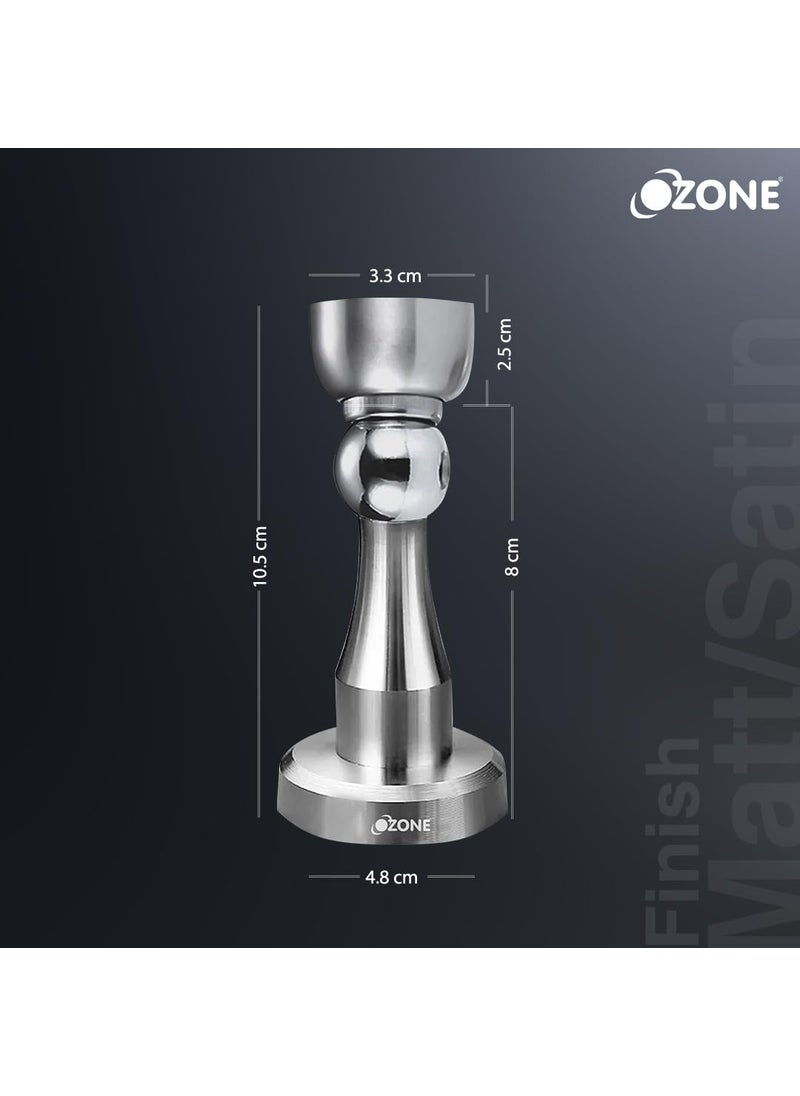 Ozone Ozone Wall Mounted Magnetic Door Stopper to Protect Wall and Door Stainless Steel Finish  - Image 5