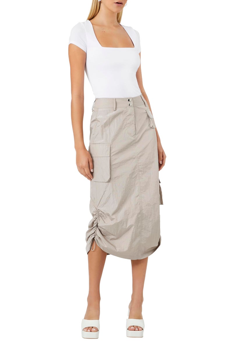 Forever 21 Cargo Midi Skirt Goat X-Small - Image 1