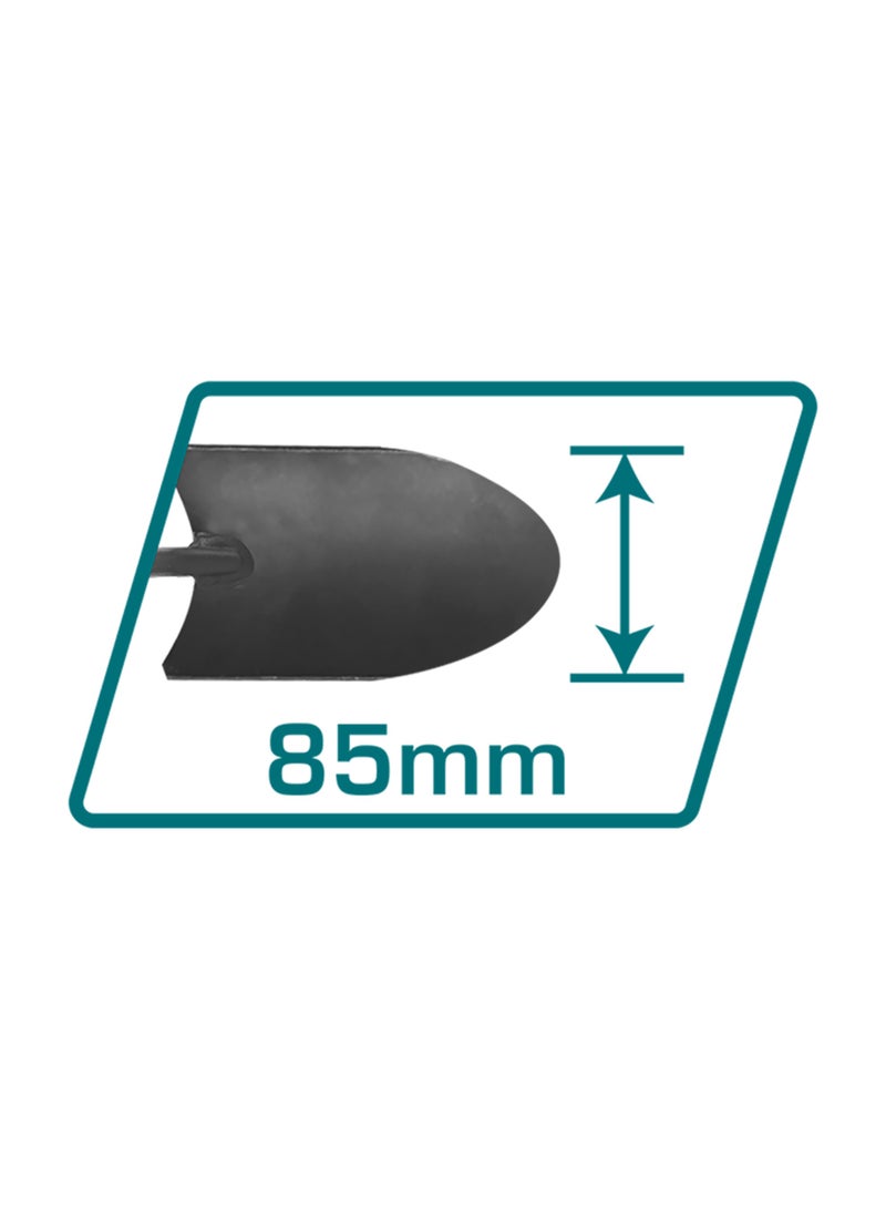 Total Garden Hand Trowel, Carbon Steel, 34cm Length, 8.5cm Width, Teal Handle - Image 2