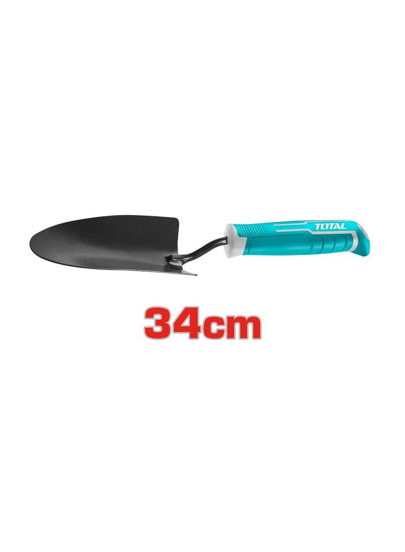 Total Garden Hand Trowel, Carbon Steel, 34cm Length, 8.5cm Width, Teal Handle - Image 5