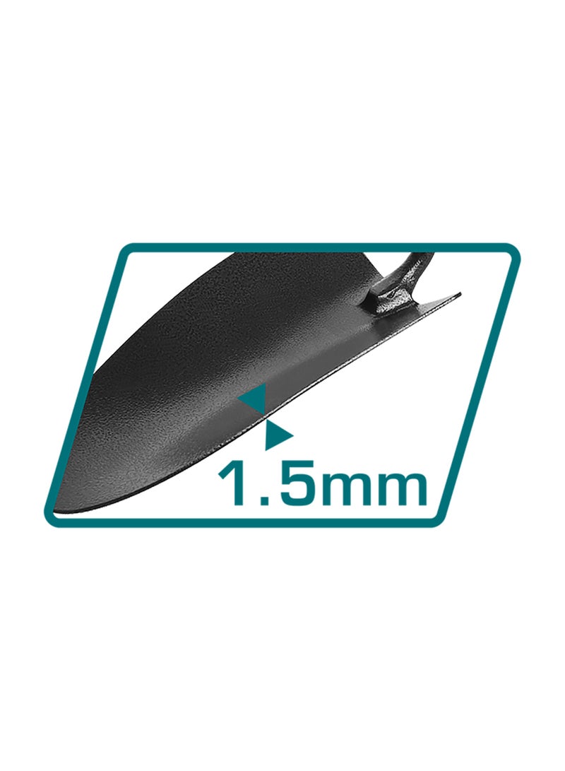 Total Garden Hand Trowel, Carbon Steel, 34cm Length, 8.5cm Width, Teal Handle - Image 3