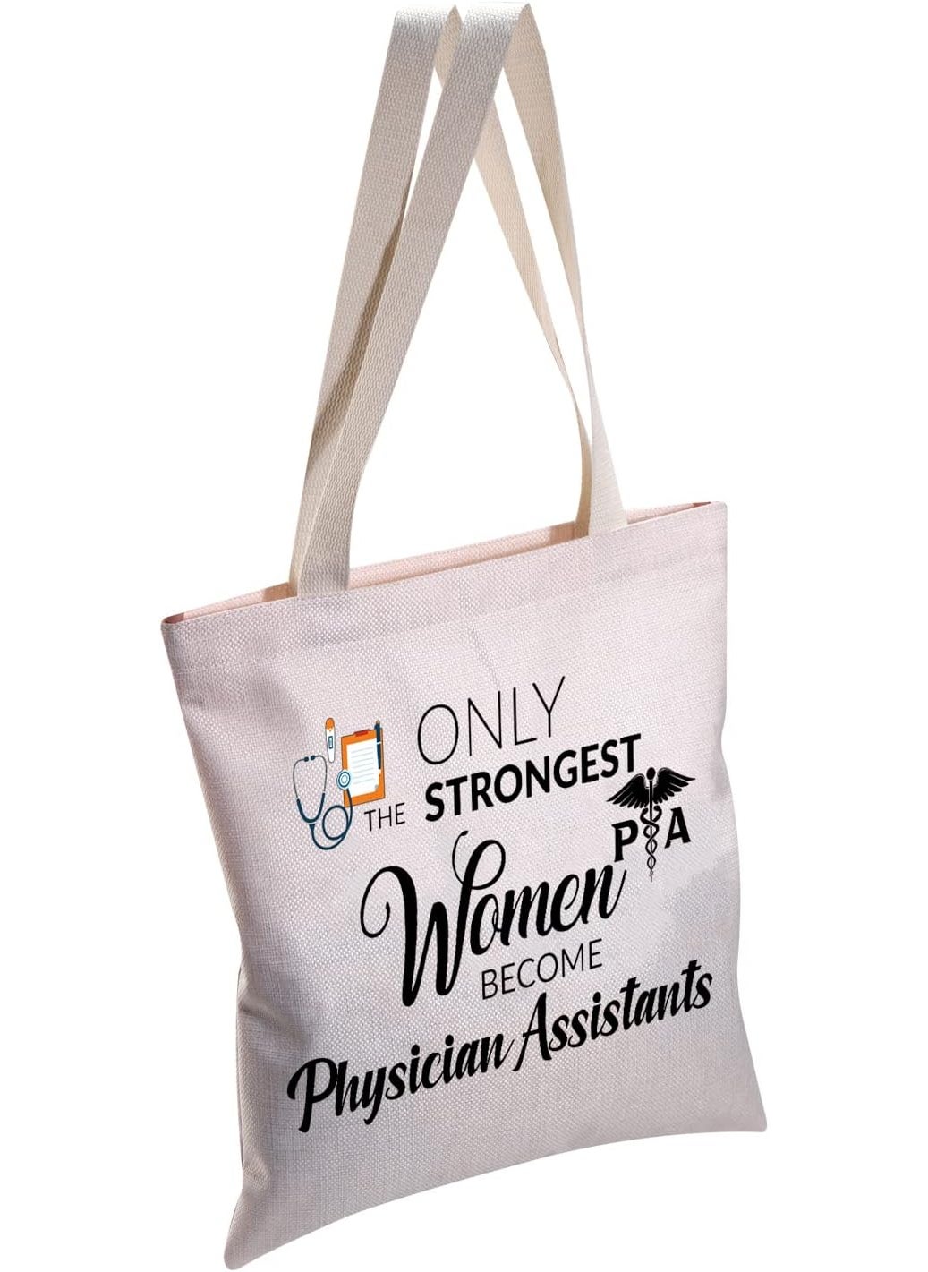 MBMSO MBMSO Physician Assistant Tote Bag PA Medical Gifts PA Graduation Gifts Only the Strongest Women Become Physician Assistants  - Image 3