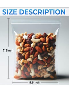 YOUGE 100-Piece Reusable Zip Lock Packaging Bags Clear 14x20cm  - Image 4