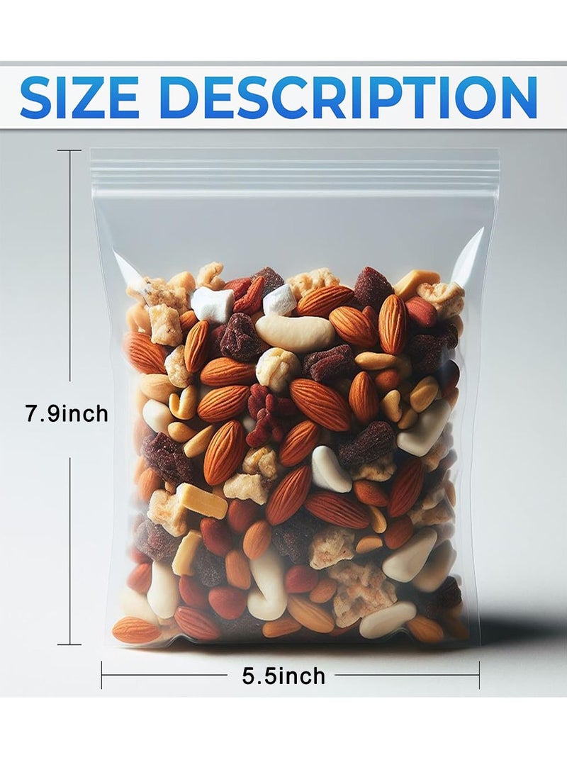 YOUGE 100-Piece Reusable Zip Lock Packaging Bags Clear 14x20cm  - Image 4