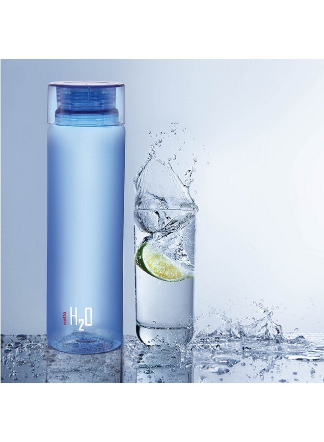 Cello Plastic Unbreakable Water Bottle (1 L, Blue) - Set of 3 - Image 4