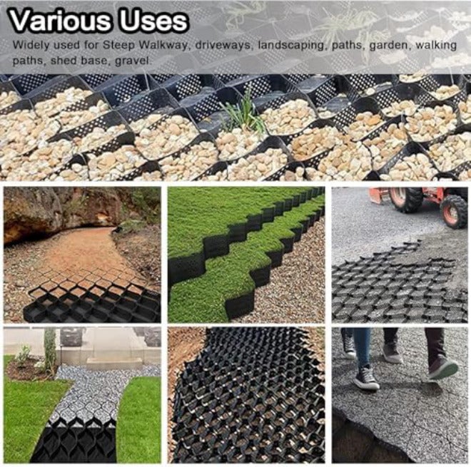 5.1 cm Gravel Stabilizat Grid – Soil Recement for Driveways & Gardens, Permeable Paving Solut, Various - Image 2