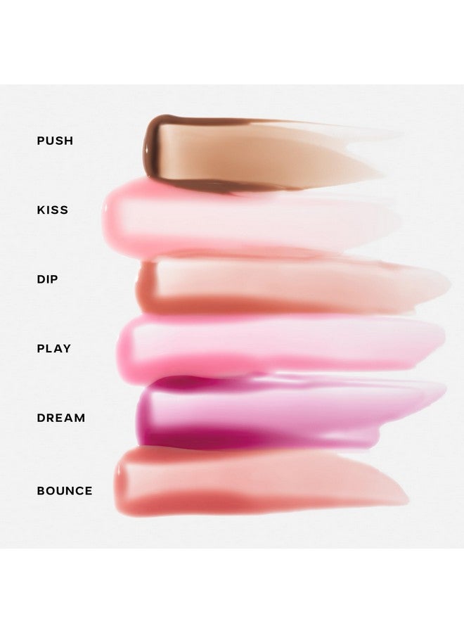 Saie Glossybounce High-Shine Hydrating Lip Gloss Oil - Sheer Tinted Lip Oil with Hyaluronic Acid + Jojoba Oil for Long-Lasting Moisture - Kiss (.17 oz) - Image 5