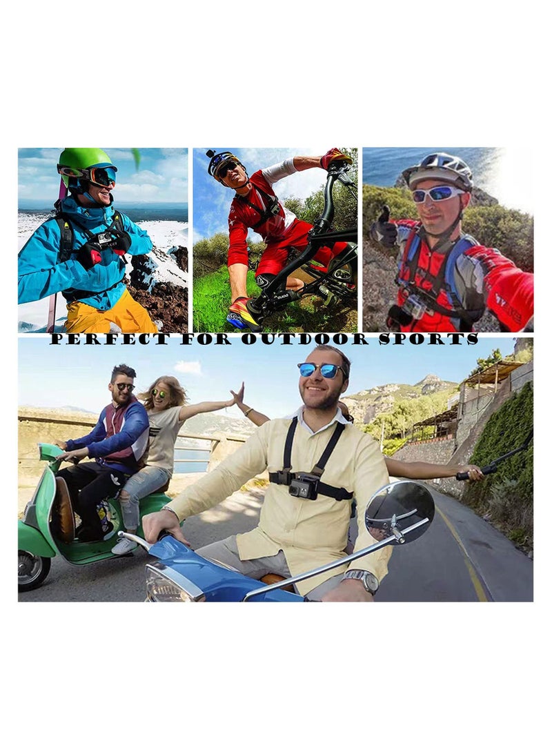 KASTWAVE - Camera Chest Mount Strap Harness for DJI Osmo KASTWAVE Adjustable Cell Phone with Sports Installation Bracket kit Mobile Backpack Clip Holder - Image 1