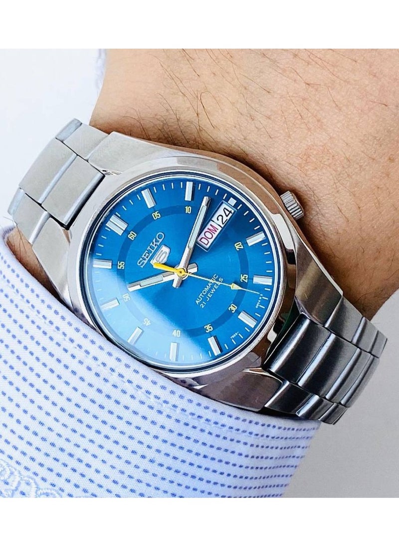 Seiko 5 Automatic Blue Dial Stainless Steel Watch SNK615K1  - Image 2