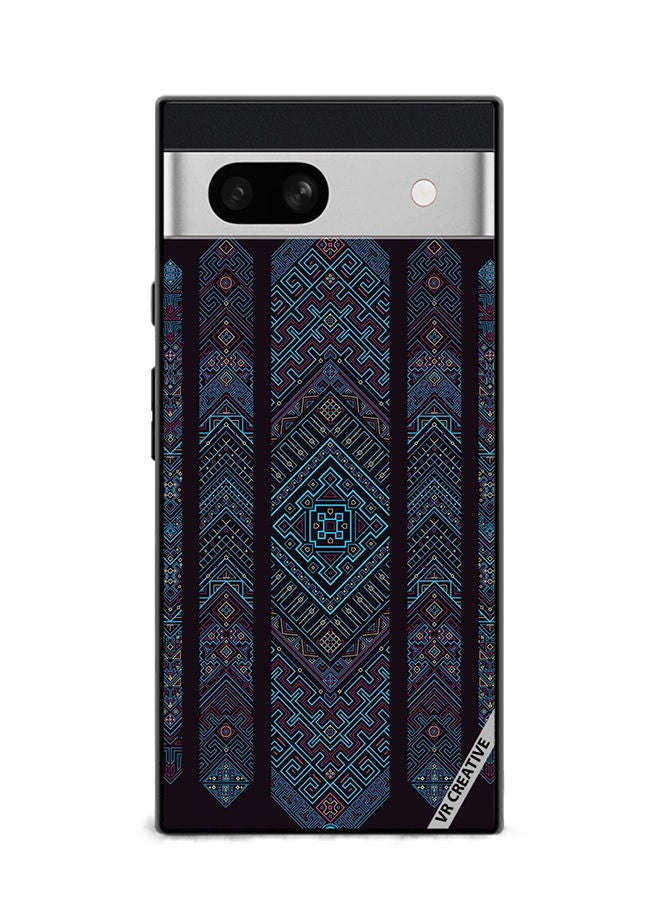 VR CREATIVE Protective Case Cover For Google Pixel 7a Mandala Design Multicolour - Image 1