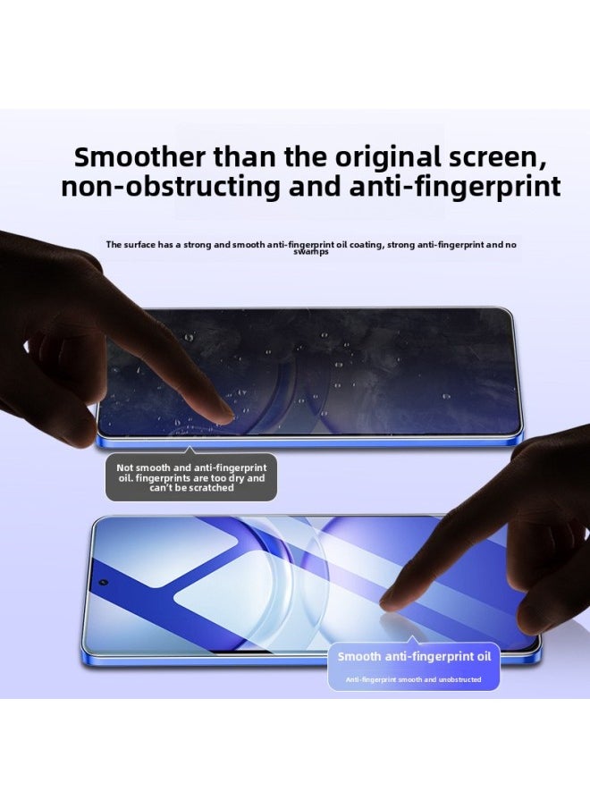 Generic - For HuaweiNova13 Tempered Film Nova12 Anti-Peep Film Nove12 Vital Edition Mobile Phone Novo11se Full Screen-Color:[blu-ray FilmPack Of 2] Eye Protection And MoisturizingComes With Applicator + Rear Film-Size:For HuaweiSmart Selection Hinova12se - Image 1