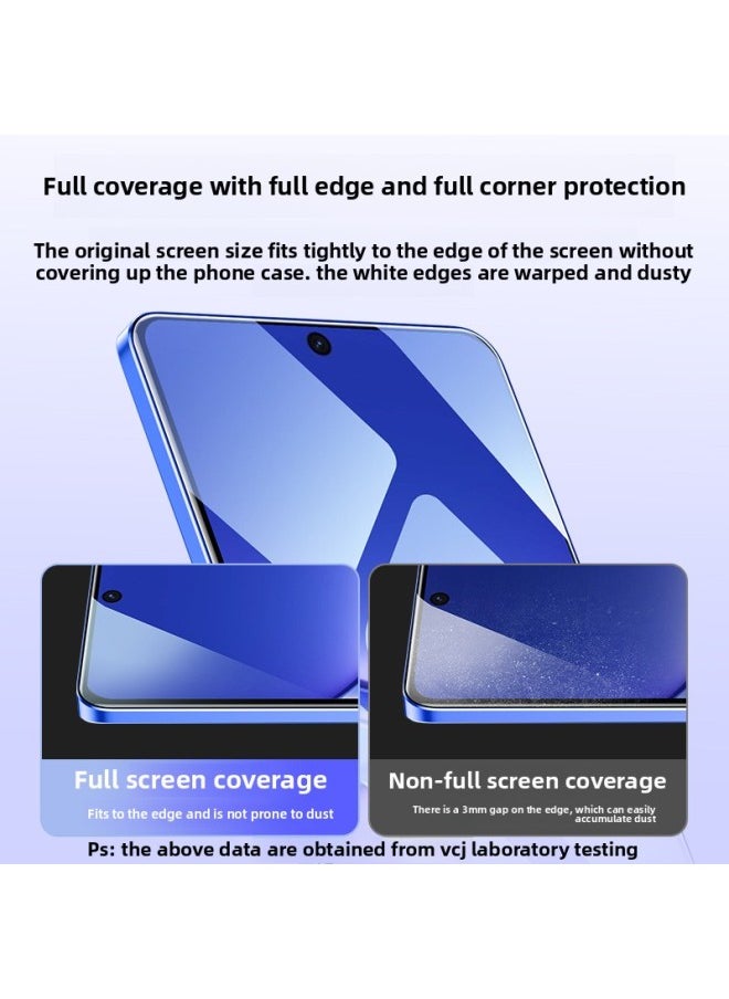 Generic - For HuaweiNova13 Tempered Film Nova12 Anti-Peep Film Nove12 Vital Edition Mobile Phone Novo11se Full Screen-Color:[blu-ray FilmPack Of 2] Eye Protection And MoisturizingComes With Applicator + Rear Film-Size:For HuaweiSmart Selection Hinova12se - Image 1