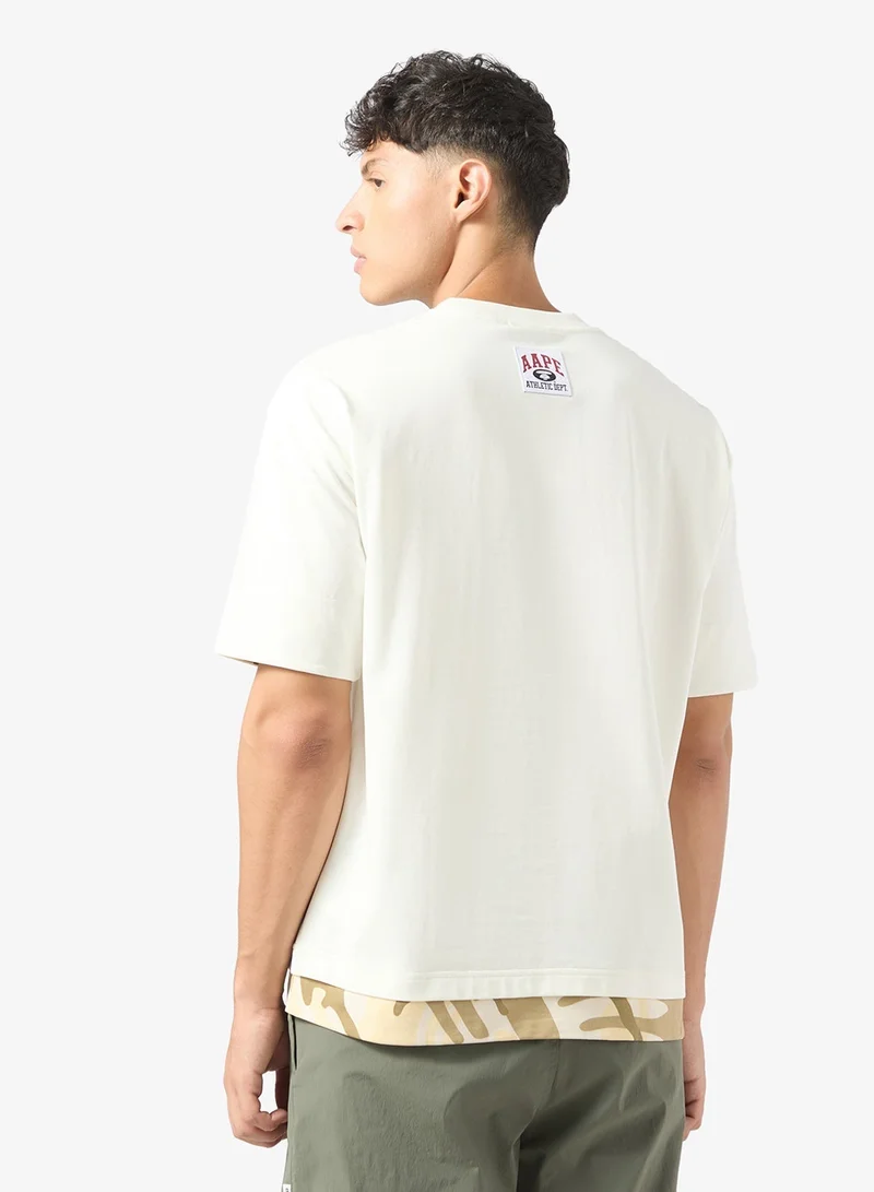 AAPE AAPENOW moonface logo short sleeve tee