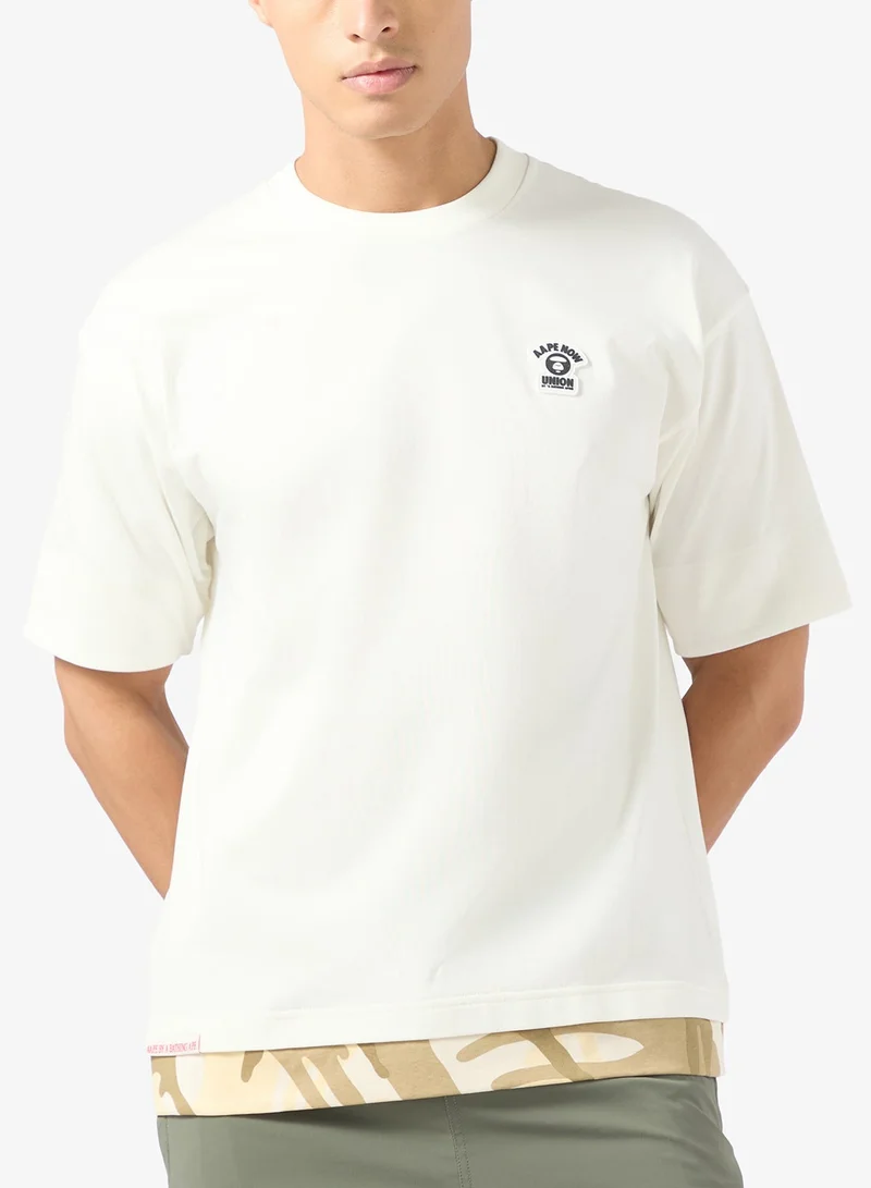 AAPE AAPENOW moonface logo short sleeve tee