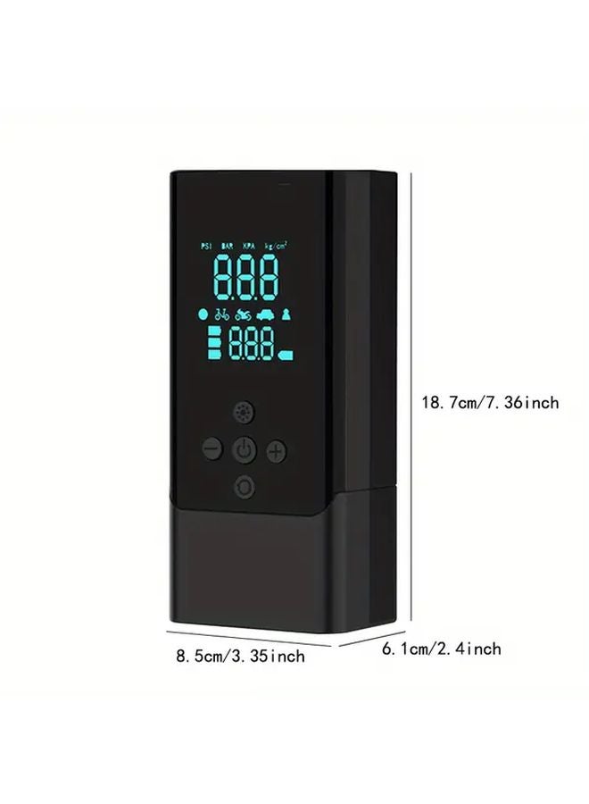 Multifunctional Inflator With Car Starter Portable Cordless Tire Pump 150PSI Battery Jump Starter LED Display Flashlight - Image 2