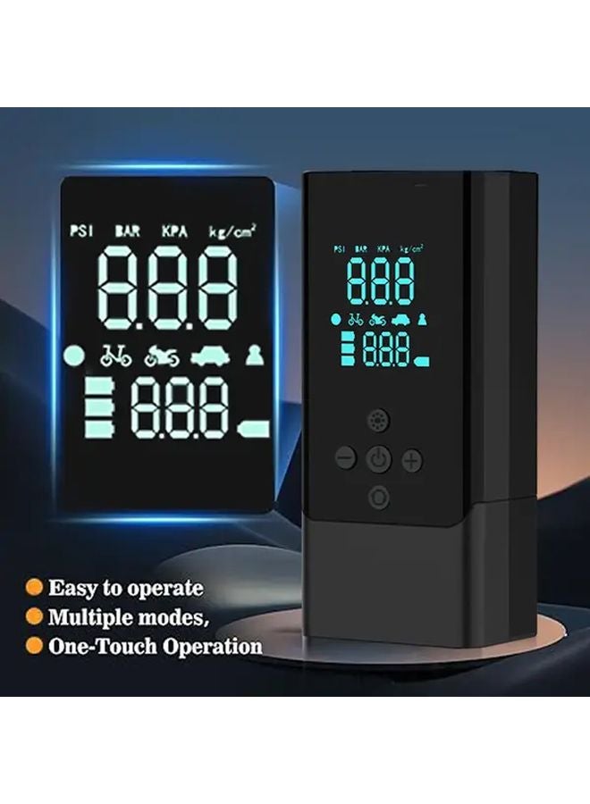 Multifunctional Inflator With Car Starter Portable Cordless Tire Pump 150PSI Battery Jump Starter LED Display Flashlight - Image 5