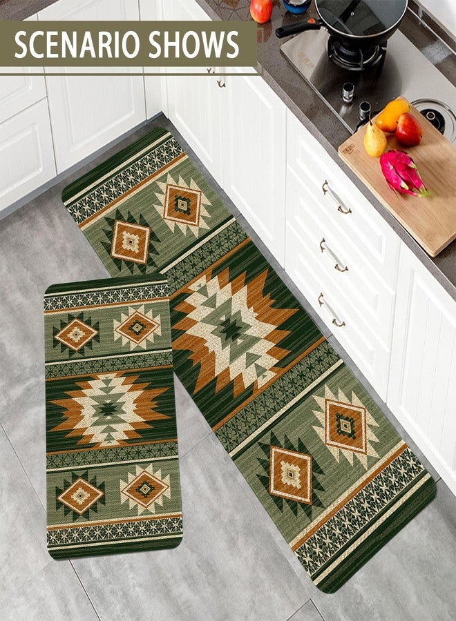 Kuyuayee Farmhouse Western Kitchen Rugs Set of 2 Non Slip Farmhouse Kitchen Mats Rustic Home Decor Low-Profile Washable Floor Mat 17x47 Inch and 17x29 Inch - Image 5
