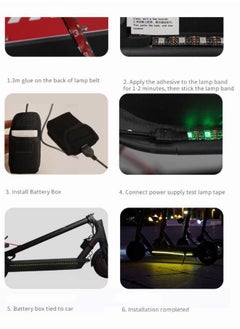 Mi VAZA Electric scooter marquee colorful light strip for Xiaomi 1S  - Image 4