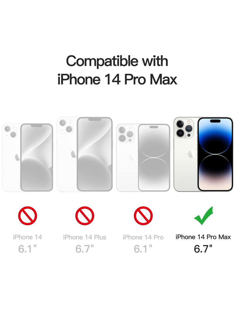 JETech Privacy Full Coverage Screen Protector for iPhone 14 Pro Max 6.7 Inch with Camera Lens Protector Anti Spy Tempered Glass Film 2 Pack Each - Image 2