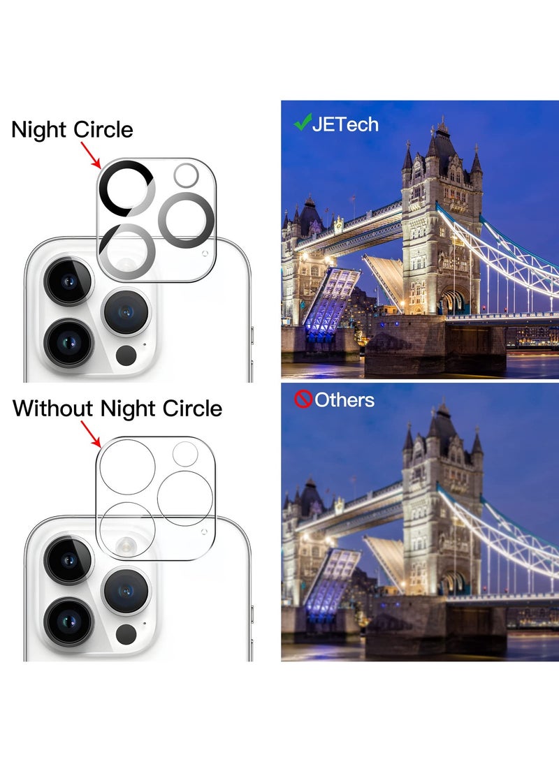 JETech Privacy Full Coverage Screen Protector for iPhone 14 Pro Max 6.7 Inch with Camera Lens Protector Anti Spy Tempered Glass Film 2 Pack Each - Image 4