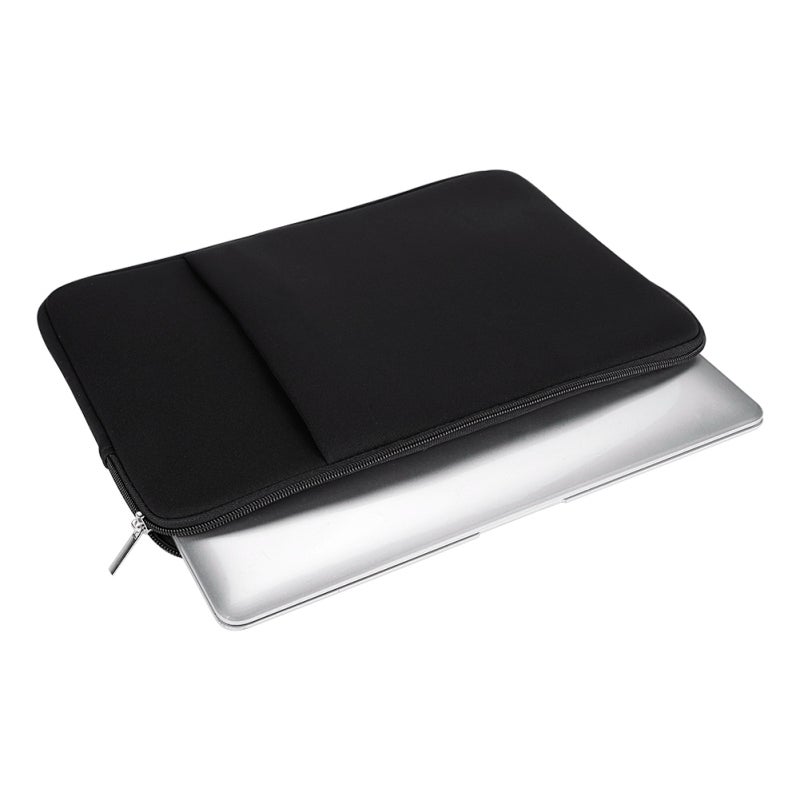 Laptop Sleeve: 13/15in Black Ultra-Thin British Style - Double-Layer Shockproof Laptop Case for Office, Daily Commute & MacBook Users - Image 5