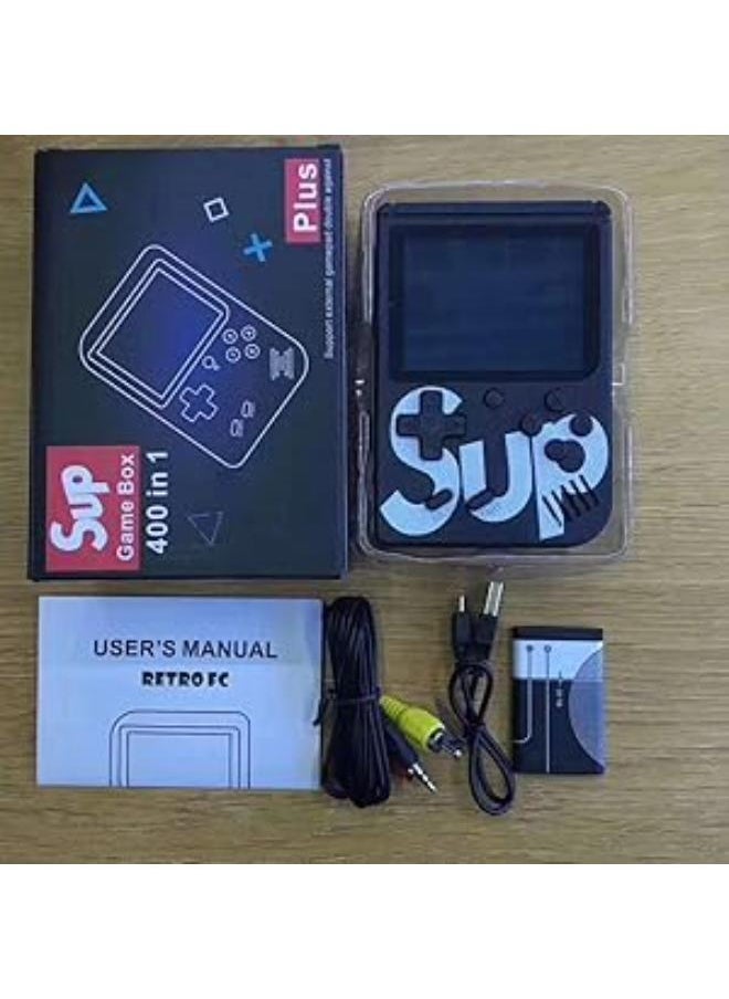 null - KIDSZONE SUP Game Box Plus 400 in 1 Retro Games UPGRADED VERSION mini Portable Console Handheld Gift Kids Boys/Girls 3,4,5,6,7,8,9,10 Years (Black) - Image 1
