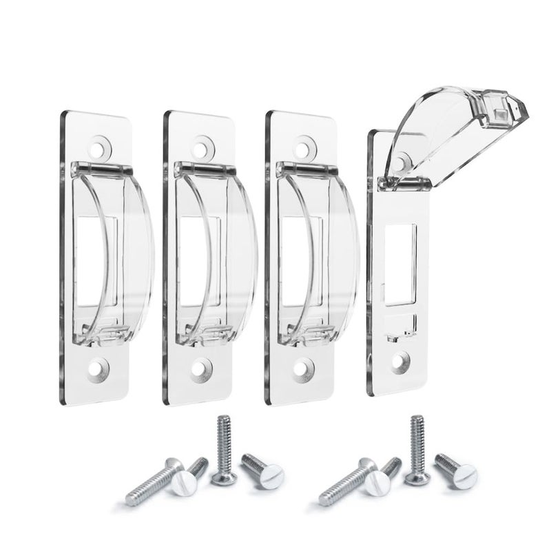 ILIVABLE Wall Switch Guard, ILIVABLE Child Proof Light Switch Plate Covers Protects Your Lights from being Accidentally Turned On or Off by Children and Adults (Clear, 4 Pack) - Image 2