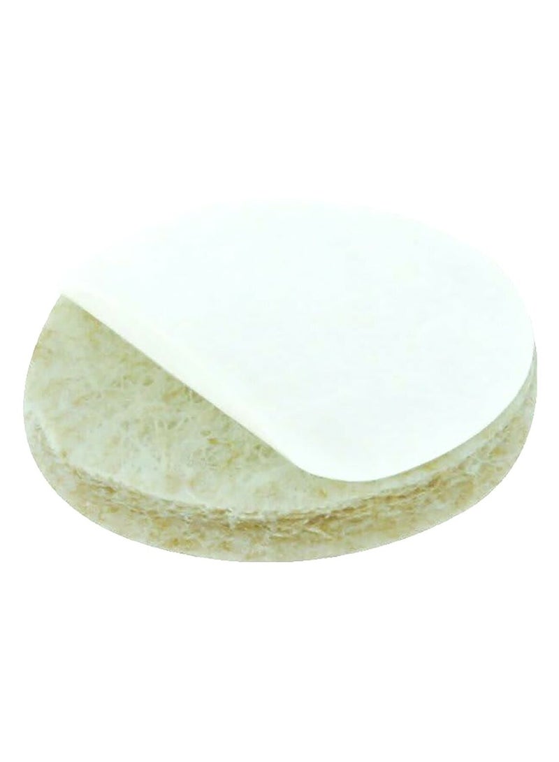 آيس 16 قطعة من وسادات اللباد المستديرة ذاتية اللصق شديدة التحمل بني 1 بوصة - Image 3