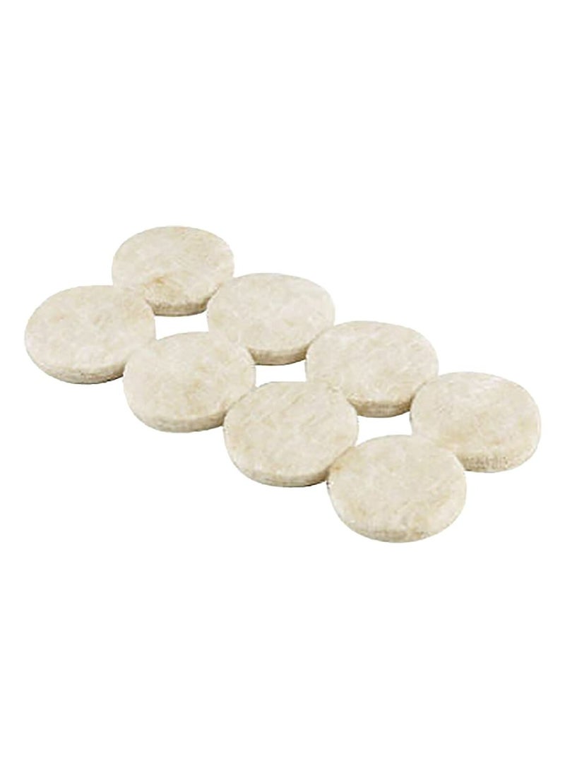 آيس 16 قطعة من وسادات اللباد المستديرة ذاتية اللصق شديدة التحمل بني 1 بوصة - Image 2