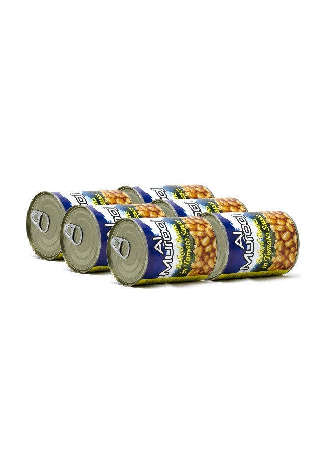 Al Murooj Beans In Tomato Sauce, 6x400g - Image 3