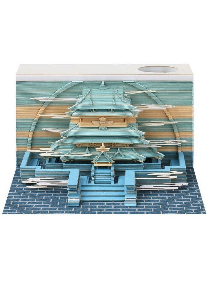 Generic Desktop Ornament Paper Carving, 3D Sticky Note Paper 
