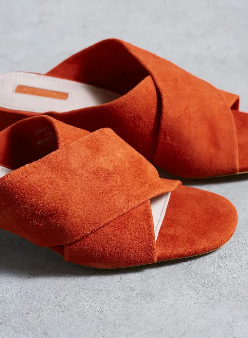 TOPSHOP Cross Strap Mules