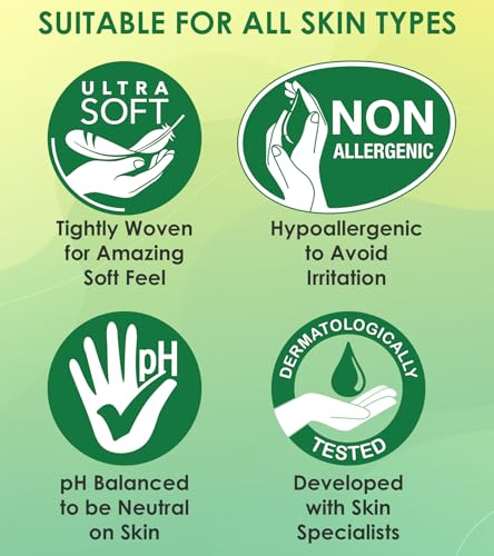 LIVDRY مناديل ليف دراي للبالغين، مناديل كبيرة قابلة للتخلص 12x8 بوصة، مناديل لكبار السن، مناديل لغسل الجسم للتنظيف، 40 قطعة (6 عبوات) - Image 5